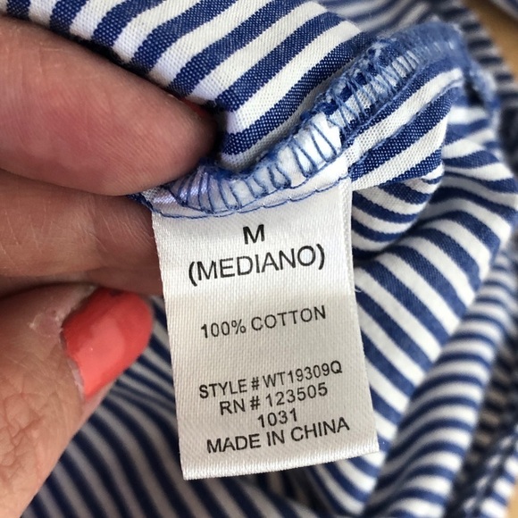 Heart & Hips off shoulder striped blouse - Picture 7 of 10